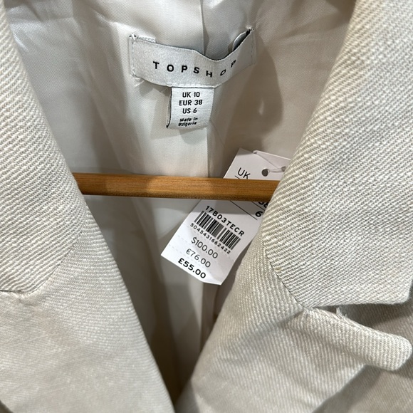 NWT topshop double breasted blazer | size 6 - Picture 2 of 4